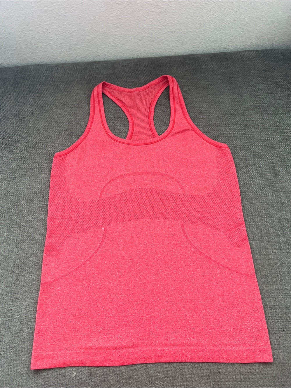 lululemon athletica Coral Pink Seamless Athletic Tank